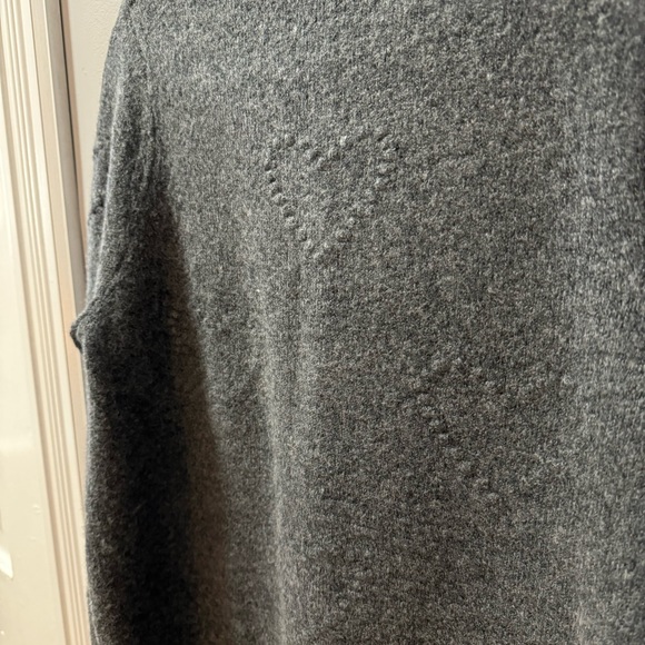 Charcoal Grey Heart Detail Sweater - Picture 4 of 6